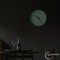 Clockswise Glow-in-the-Dark Decorative Wall Clock, Non-Ticking Battery Powered - Ideal for Living Room, Kitchen, Office, Bedroom, Hallway, Study, Classroom, Patio, Entryway or Dining Room, Black